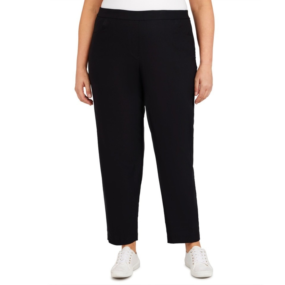 Alfred Dunner Classic‎ Fit Pants Comfort Waist Pull On Blue Size 16 NWT